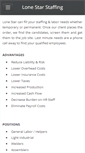 Mobile Screenshot of lonestarstaffing.net
